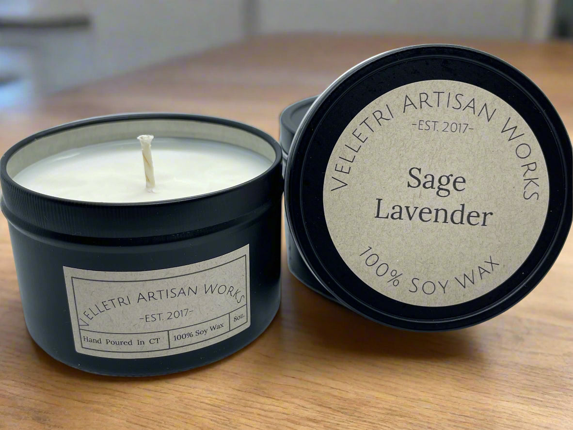 Sage Lavender – Scented Soy Candle